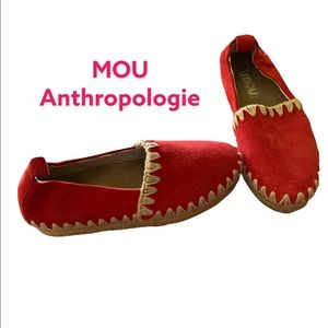 NWOT red suede MOU espadrilles 🎊HP🎊